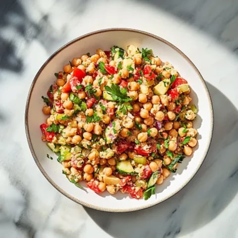 Easy Mediterranean Chickpea Salad