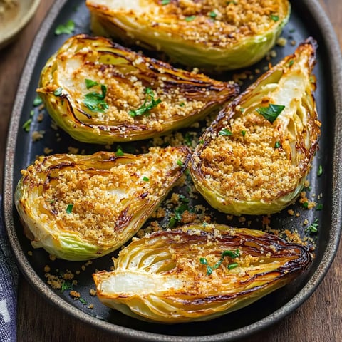 Crisp and Golden Miso Cabbage Wedges