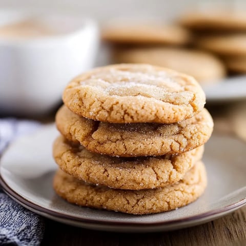 Plate stacked with cookies.