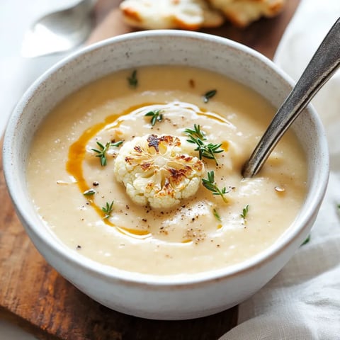A bowl of soup with a spoon in it.