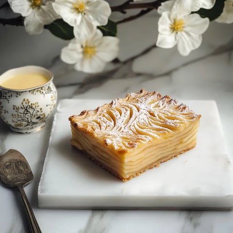 A slice of pie on a plate.