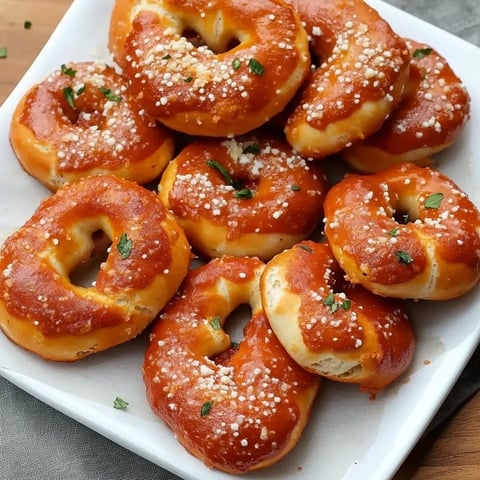 A plate of bread with sesame seeds on top.
