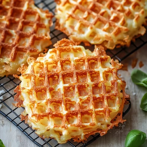 Close-up of a golden-brown waffle with a square pattern.