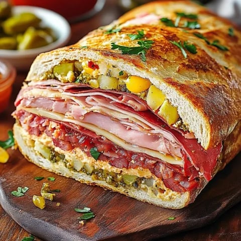 A sandwich with meat and vegetables.