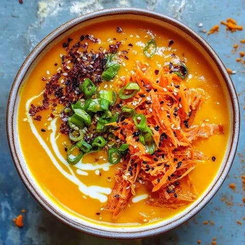 A warm bowl with carrots and onions in a broth.
