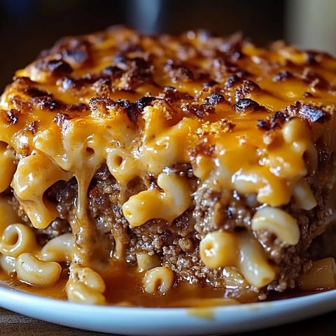 Cheesy Meatloaf Pasta Bake