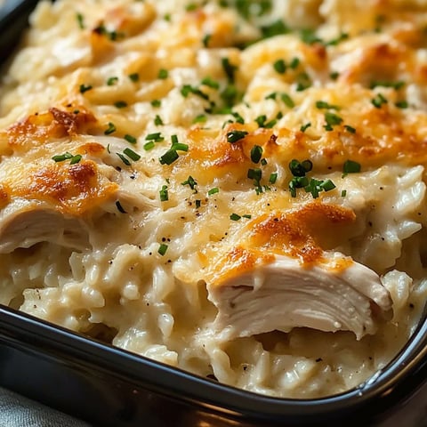 Creamy Chicken Rice Bake goodness!