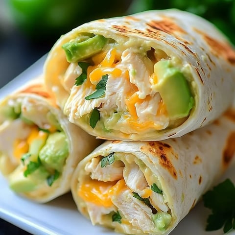 Chicken Avocado Ranch Burritos