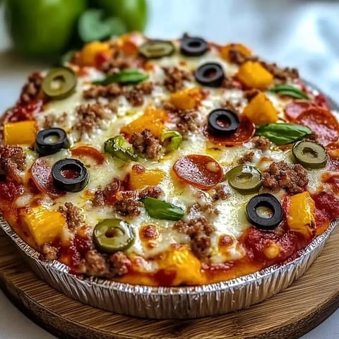 Low Carb Crustless Pizza Bowl
