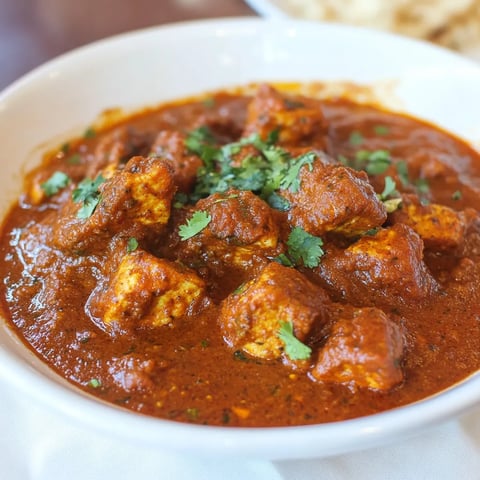 A bowl of chili with meat and spices.