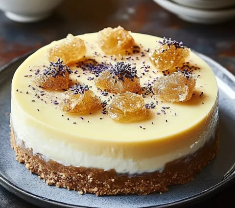 Ultimate Lemon Lavender Cheesecake