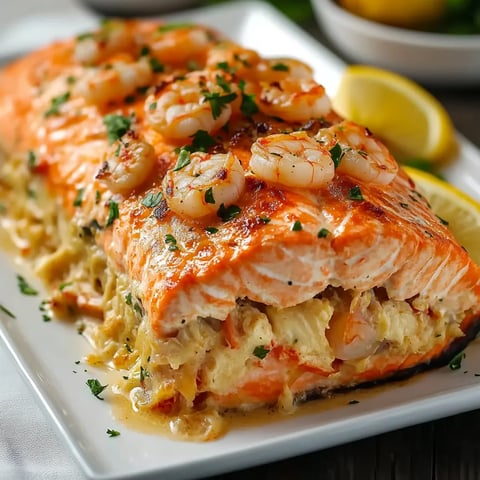 A plate of food with a salmon dish.