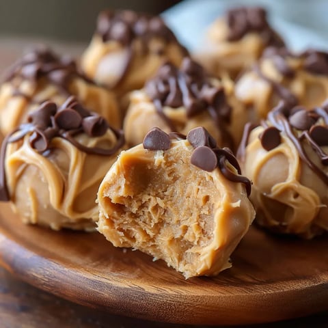 A plate of chocolate covered caramel candies.