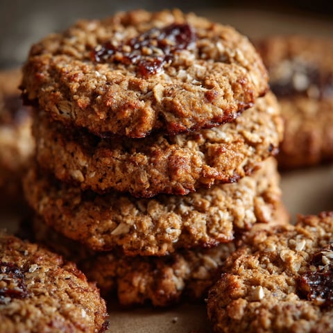 A stack of cookies with no sugar.