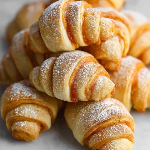 Mini pumpkin pie crescent rolls.