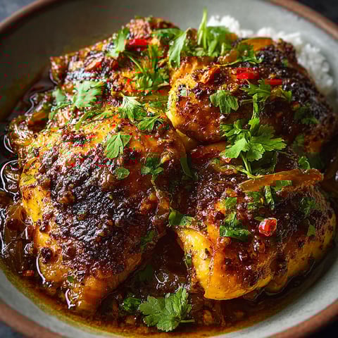A bowl of Persian chicken flavors.