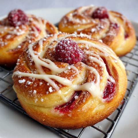 A sugar raspberry danish bun.
