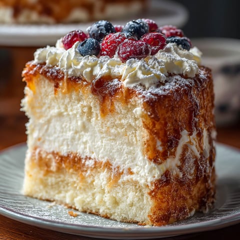 A slice of Heaven on Earth cake.