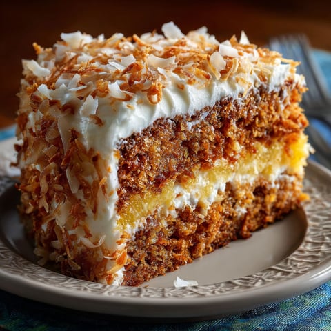 A slice of Hawaiian Carrot Pineapple Cake.